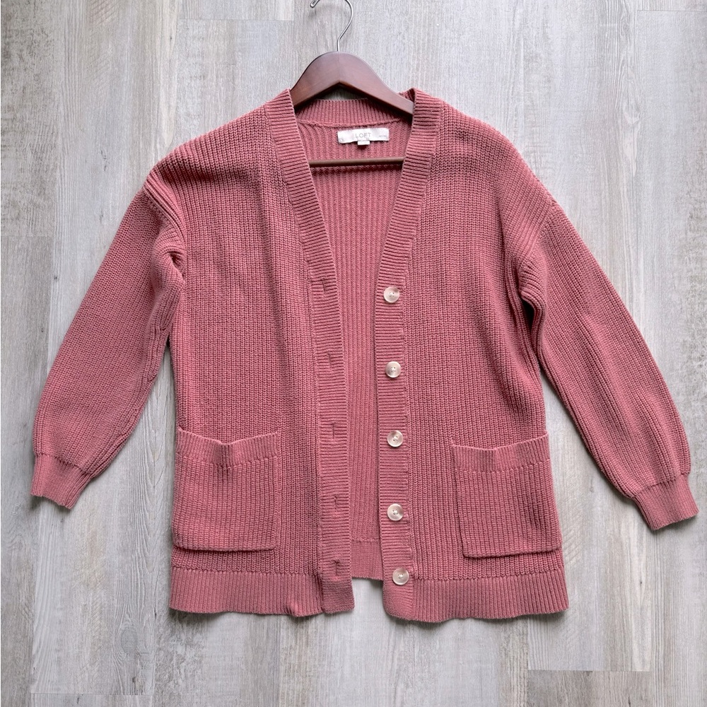 Women's Pink Cardigan Sweater